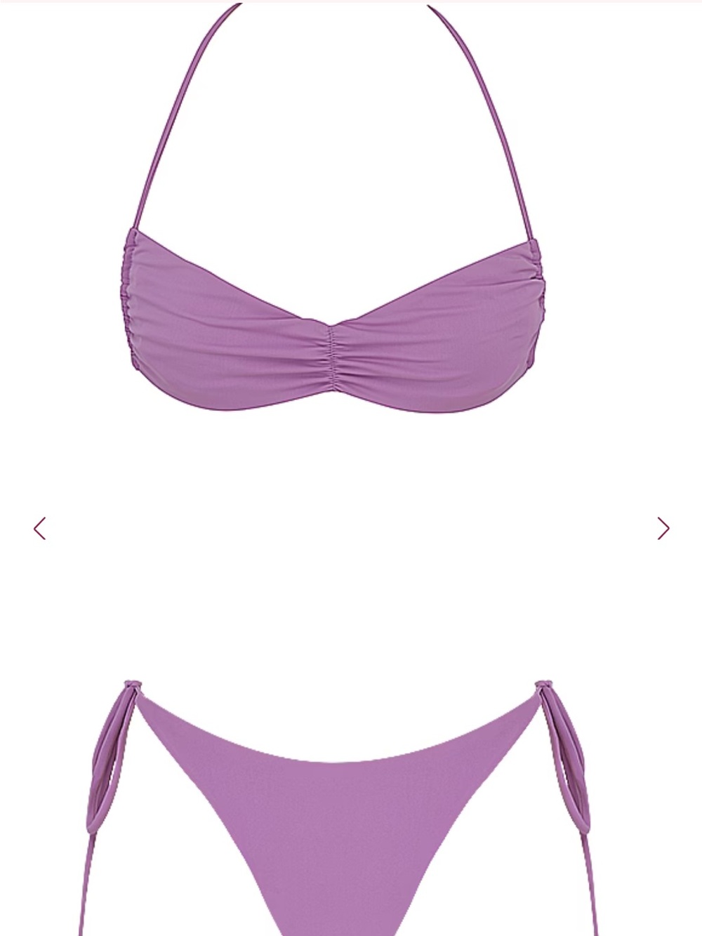 NWT House of CB Isla Grande Lilac Halter Bikini